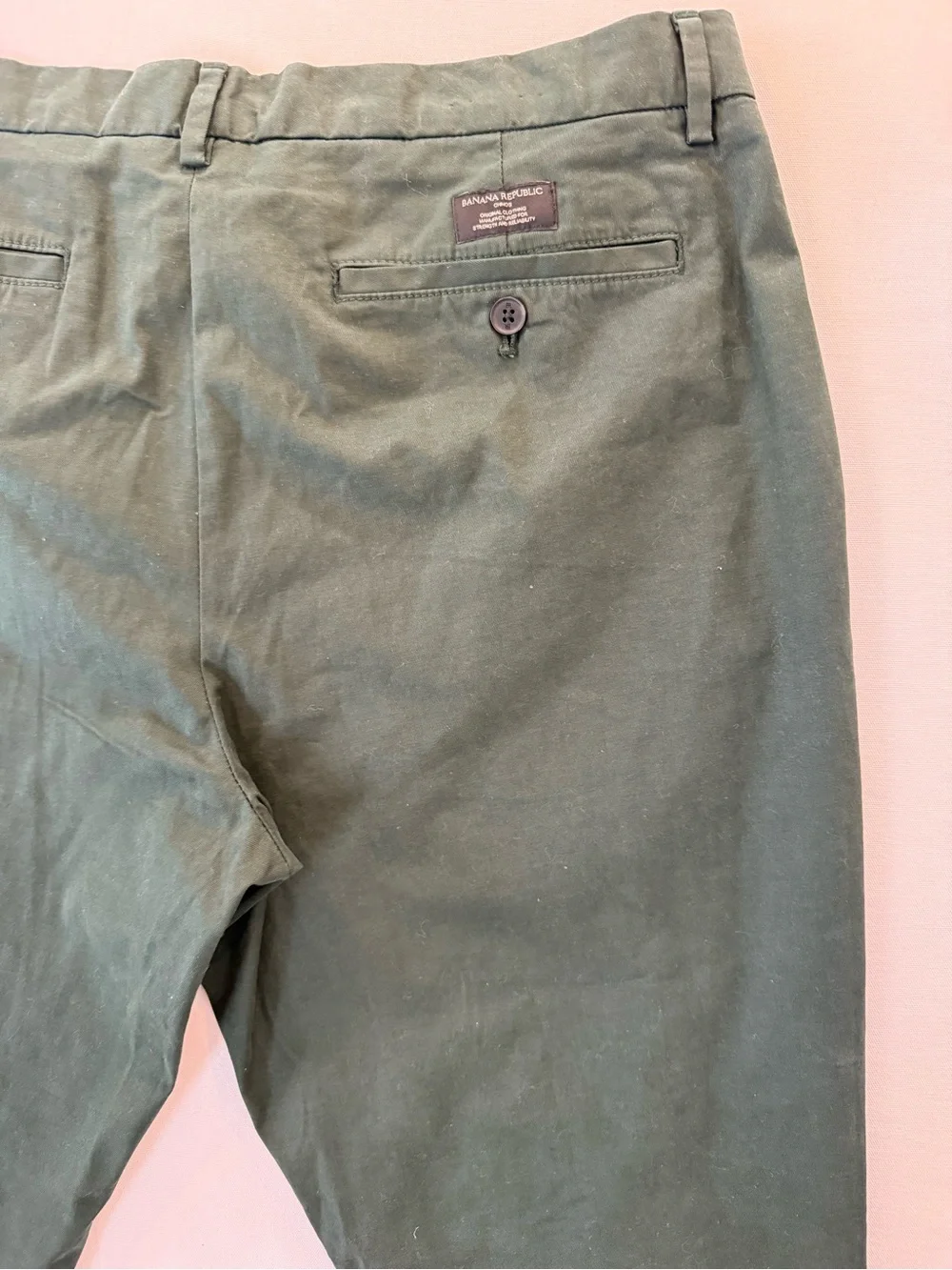 Banana Republic Forest Green Chino Pants